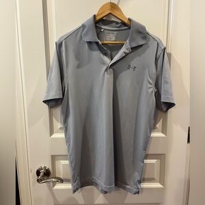Under Armour Men's Gray Polo Golf Shirt Size M